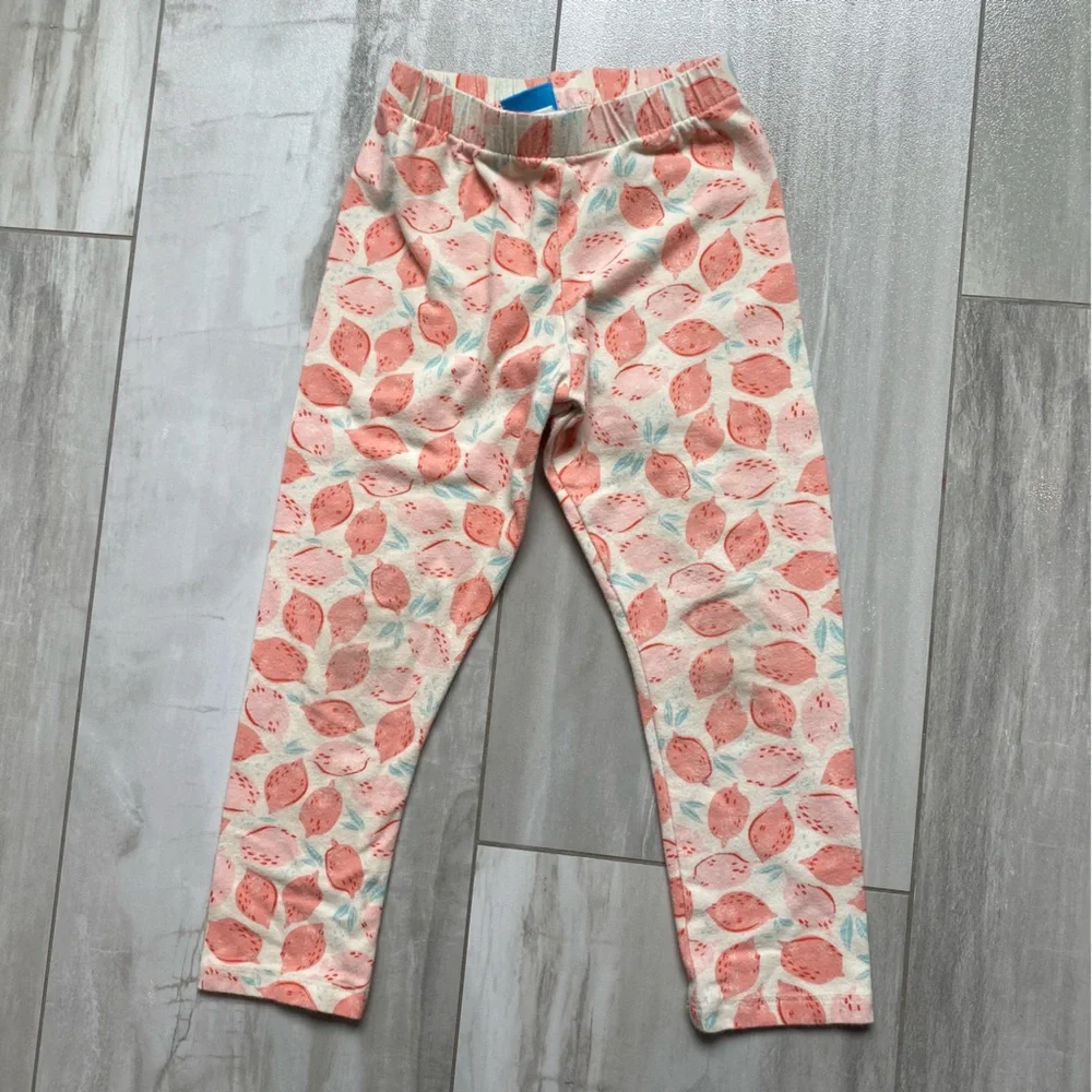 J. Bailey Melon Long Sleeve Top with Ruffle Neck and Matching Melon Lemon Pant 4